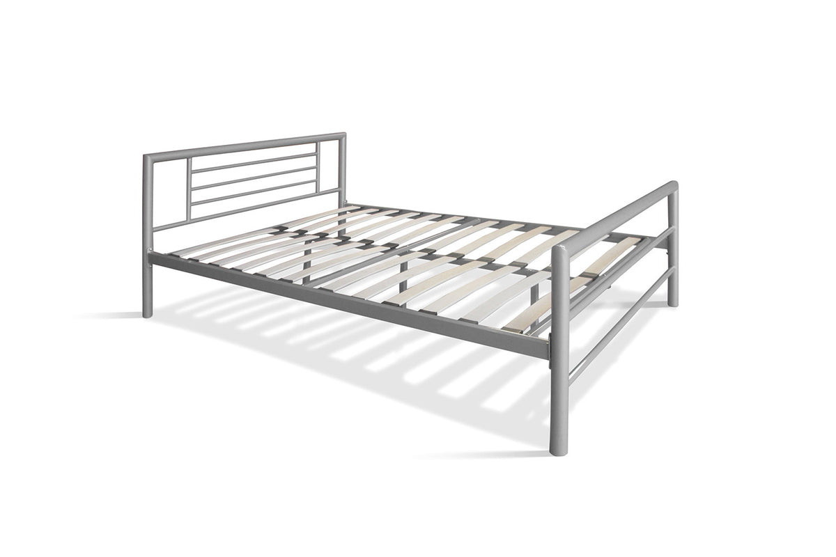 Bed Sandro 140x200 met lattenbodem Grijs – aanzicht 6