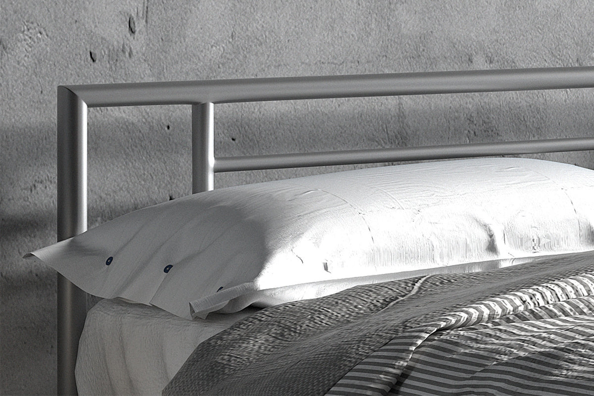 Bed Sandro 160x200 met lattenbodem Grijs – aanzicht 2