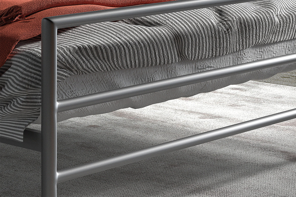 Bed Sandro 160x200 met lattenbodem Grijs – aanzicht 3
