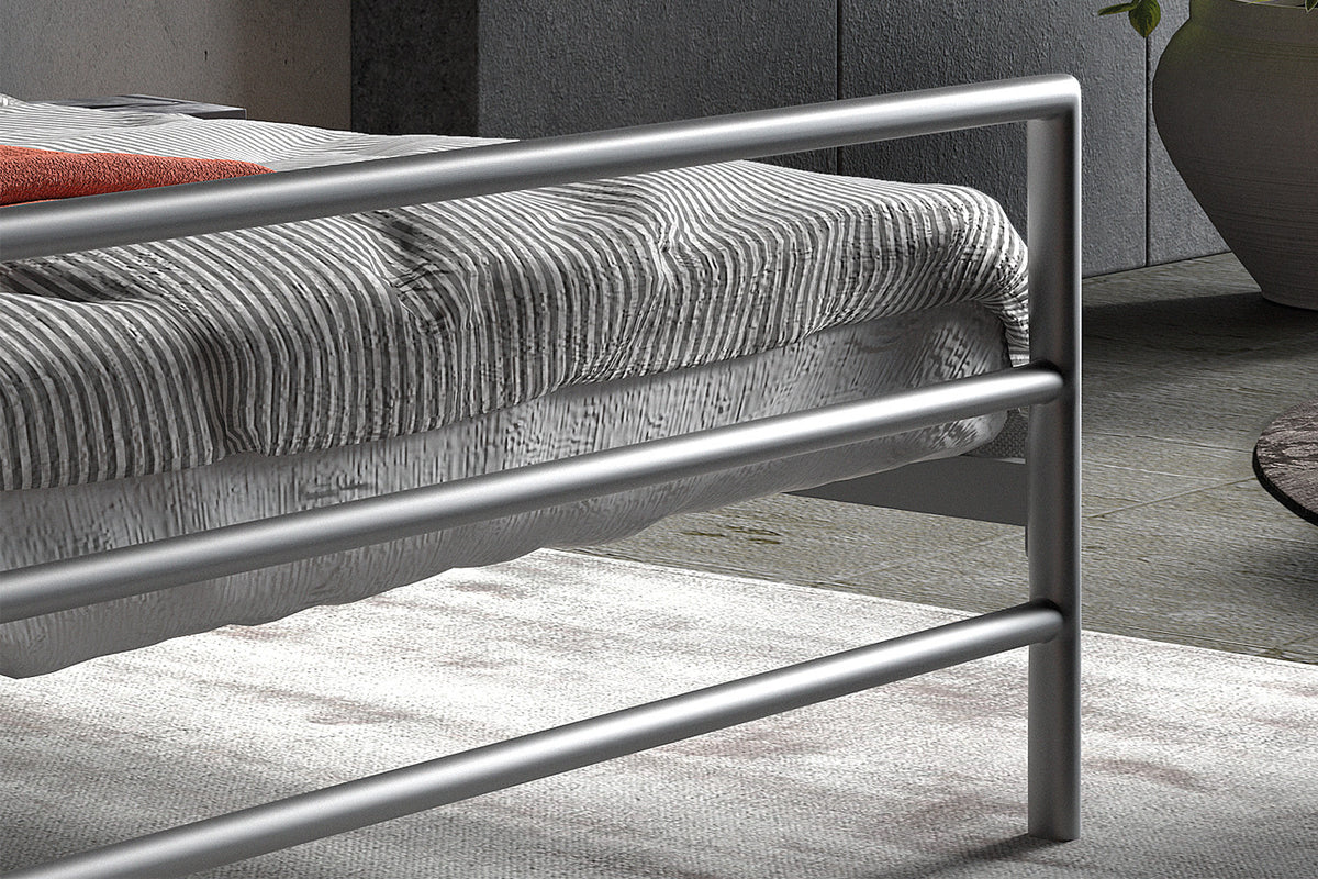 Bed Sandro 160x200 met lattenbodem Grijs – aanzicht 4