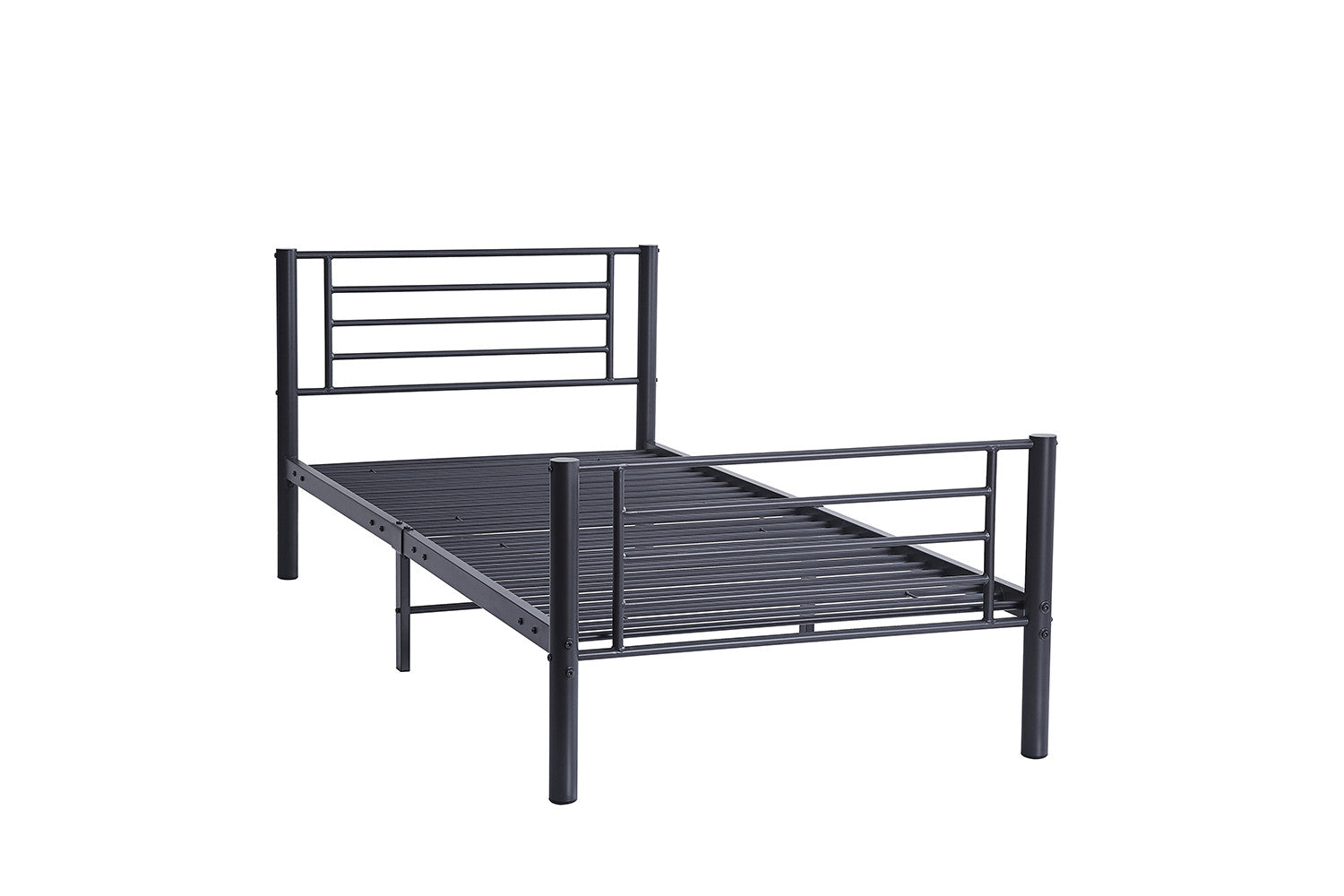Bed 'Sammy' 90x200 Metaal Donkergrijs - afbeelding 2