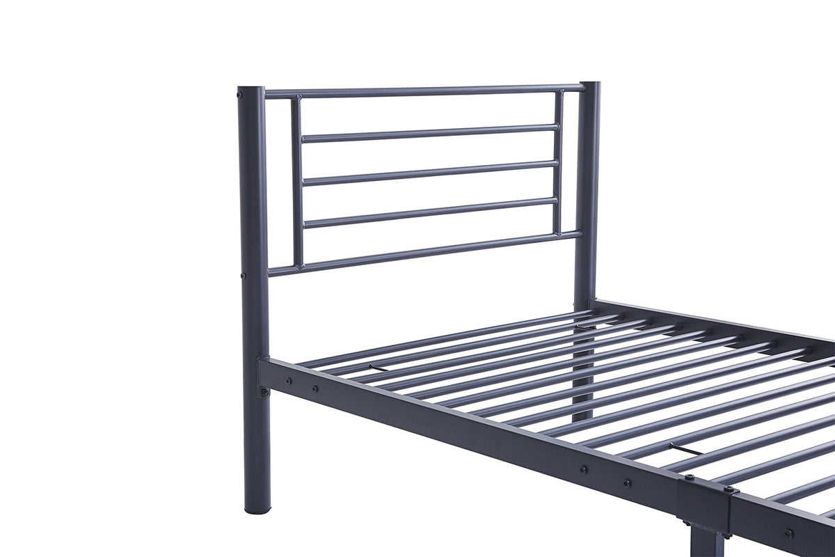 Bed Sammy 90x200 Metaal Donkergrijs – aanzicht 4