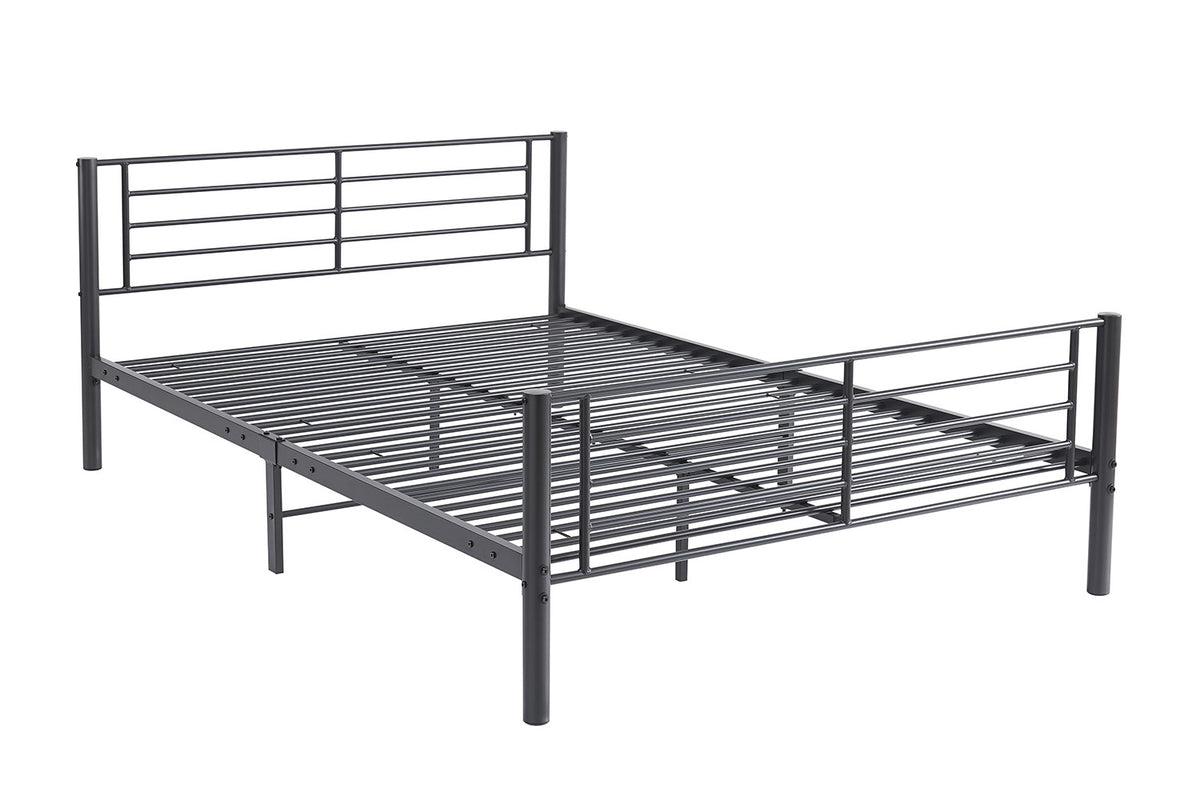 Bed Sammy 140x200 Metaal Donkergrijs – aanzicht 3