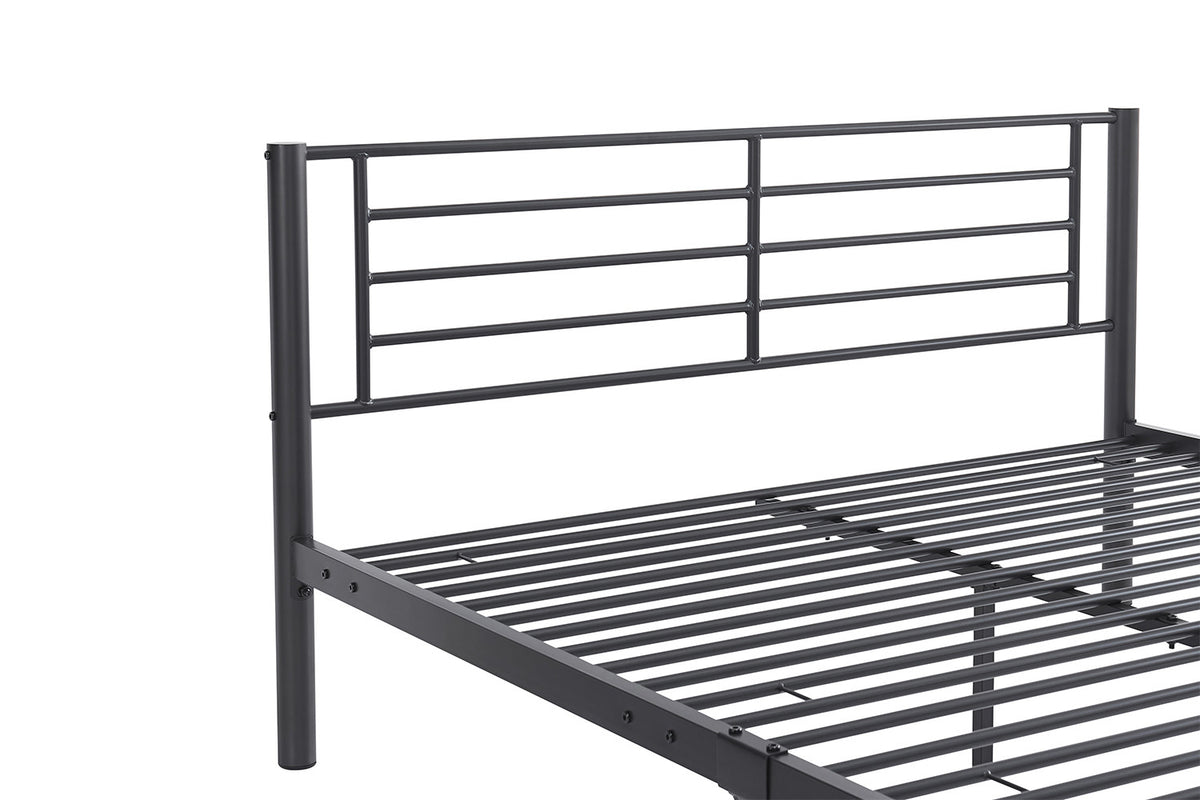 Bed Sammy 140x200 Metaal Donkergrijs – aanzicht 5