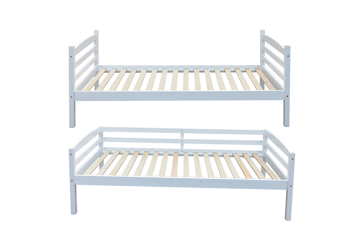 Stapelbed Roy 90x200 Splitsbaar Wit – aanzicht 5