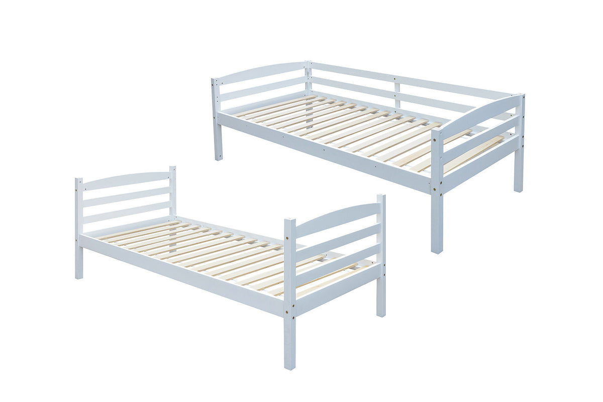Stapelbed Roy 90x200 Splitsbaar Wit – aanzicht 6