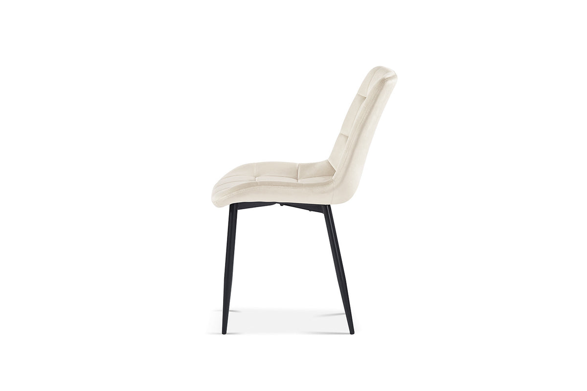 Stoel Juta Fluweel Beige – aanzicht 4