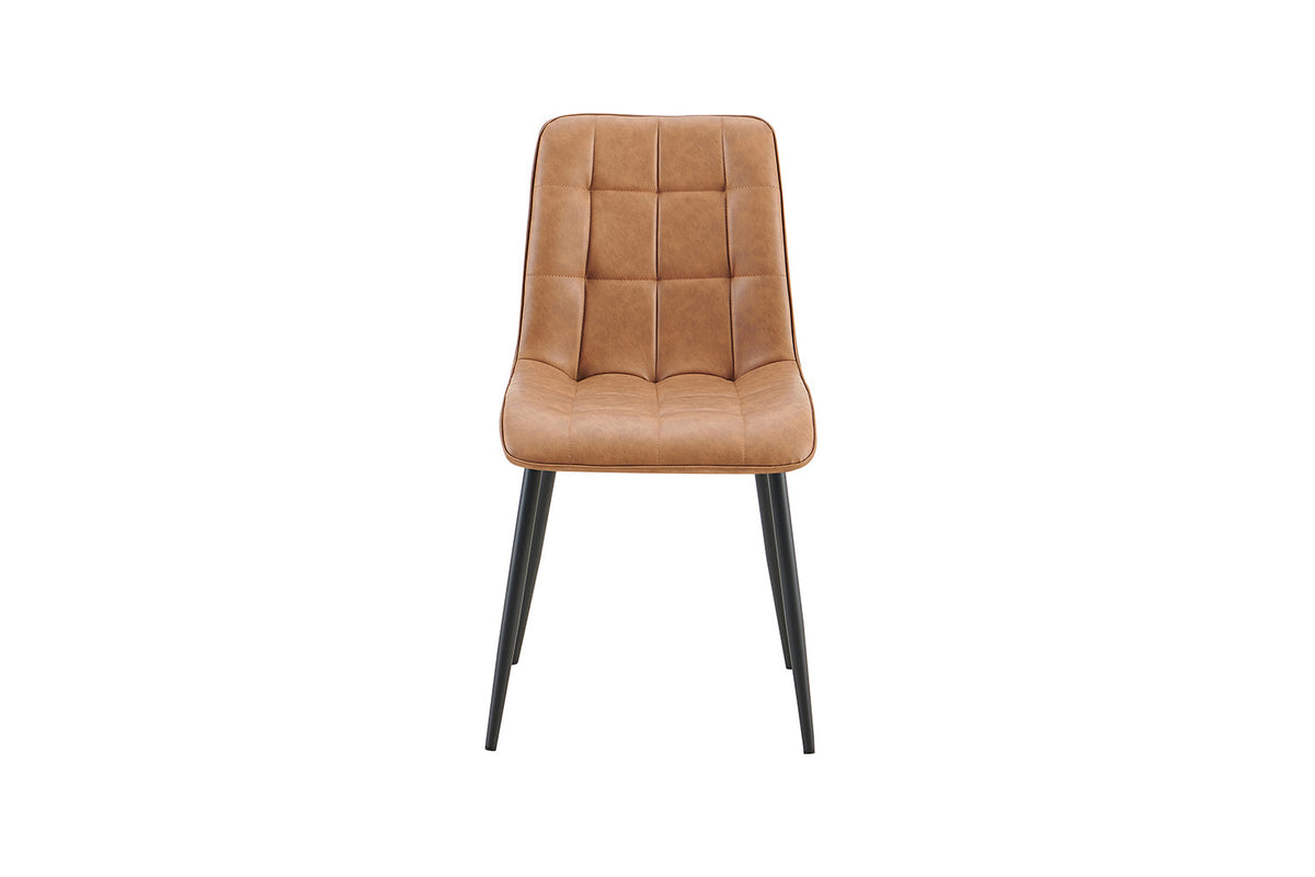 Stoel Furas Vintage PU Cognac – aanzicht 5