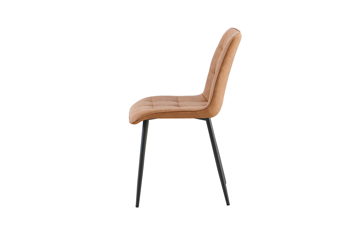 Stoel Furas Vintage PU Cognac – aanzicht 6