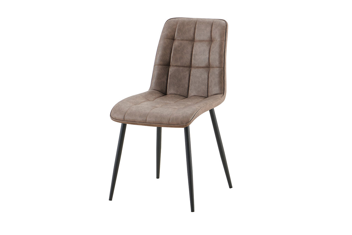 Stoel Furas Vintage PU Bruin – aanzicht 4