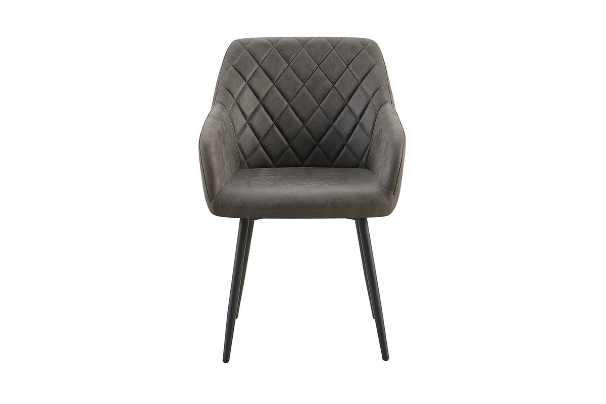 Stoel Peron Micro fiber PU Grijs – aanzicht 4