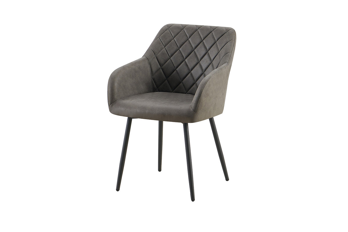 Stoel Peron Micro fiber PU Grijs – aanzicht 5