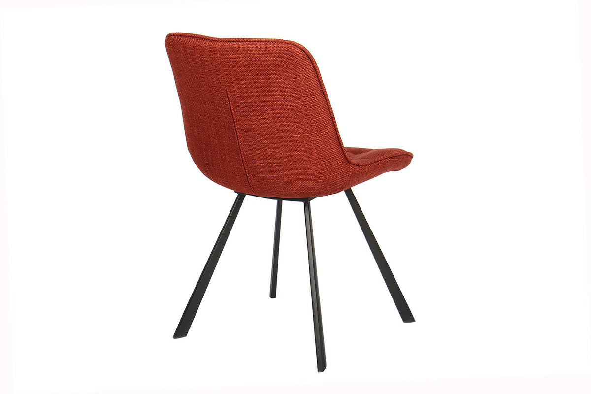 Stoel Ariba Stof Rood – aanzicht 6