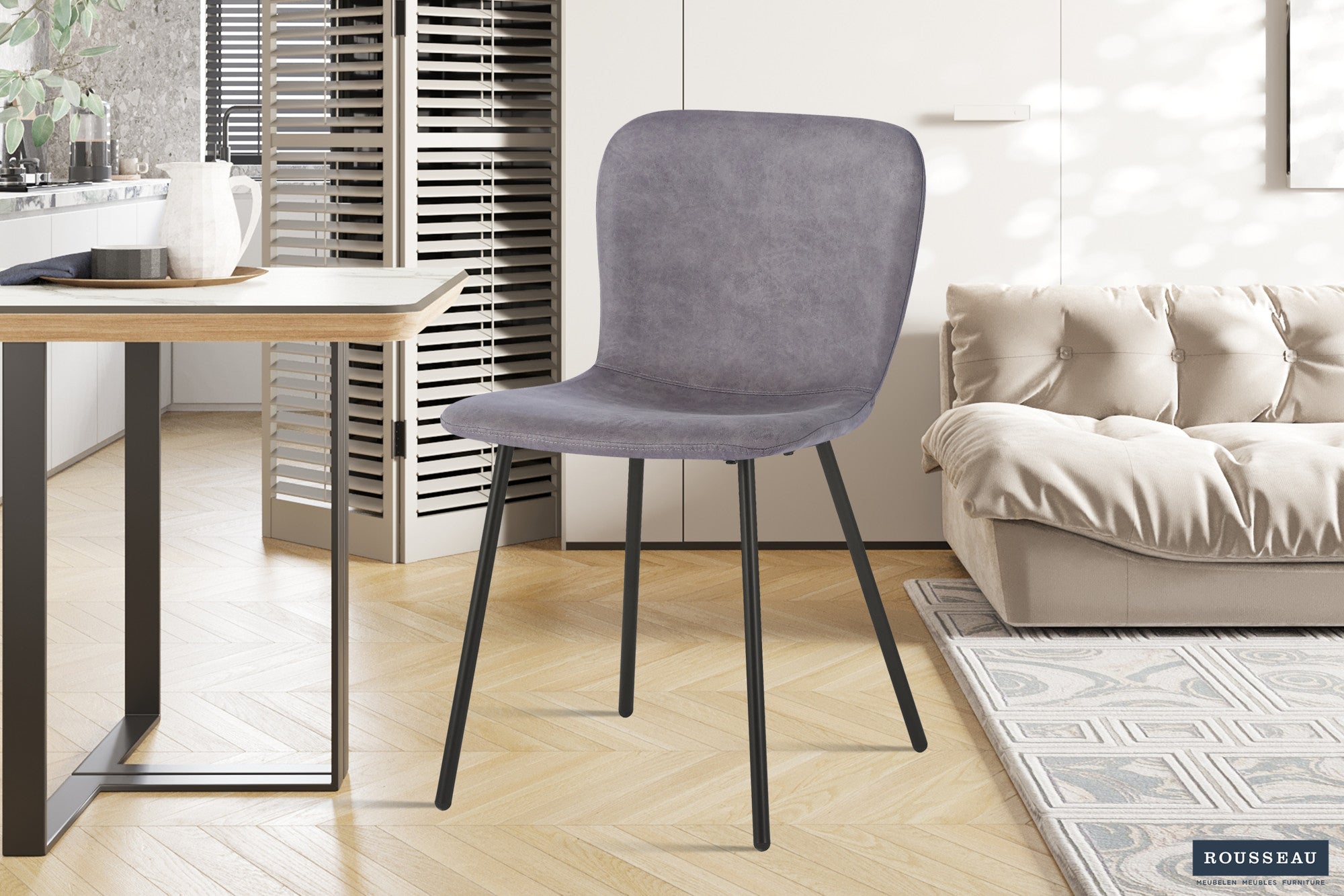 SALE - Stoel 'Susan' PU Taupe - afbeelding 2