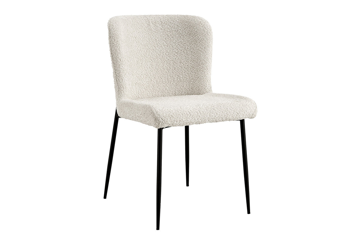 Stoel Lisa Bouclé Ecru – aanzicht 4