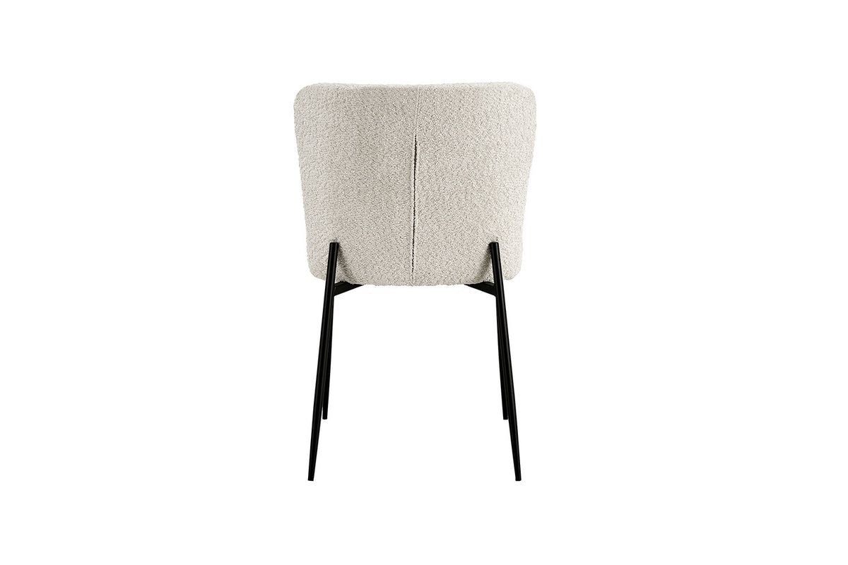 Stoel Lisa Bouclé Ecru – aanzicht 6