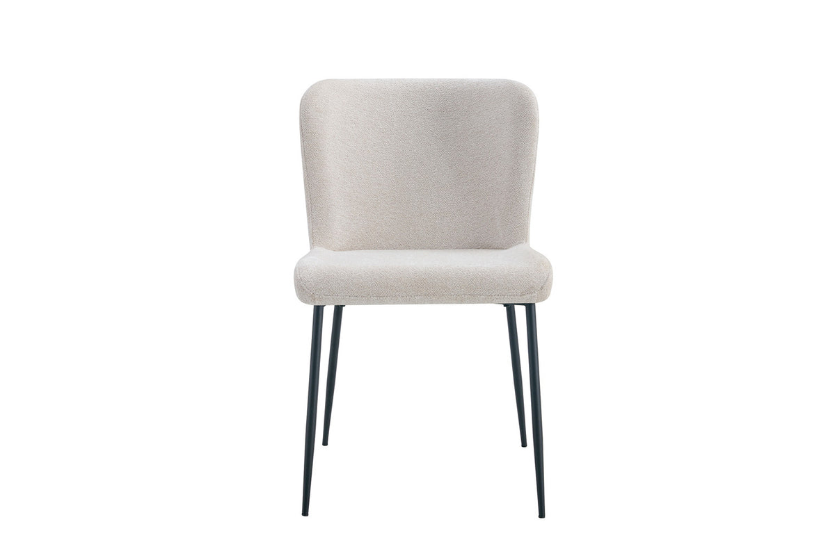Stoel Lisa Stof Beige – aanzicht 3
