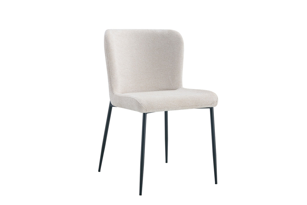 Stoel Lisa Stof Beige – aanzicht 4