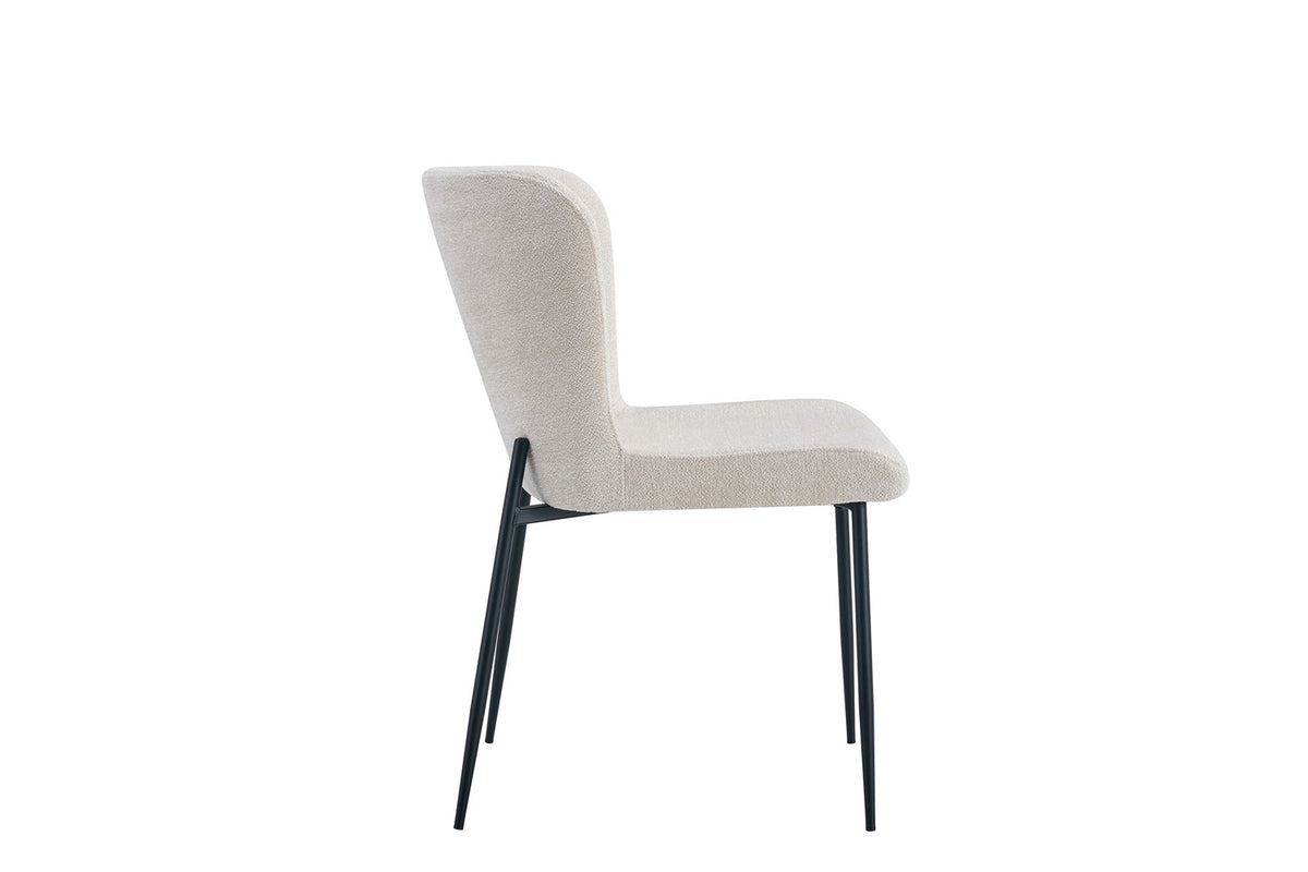 Stoel Lisa Stof Beige – aanzicht 5