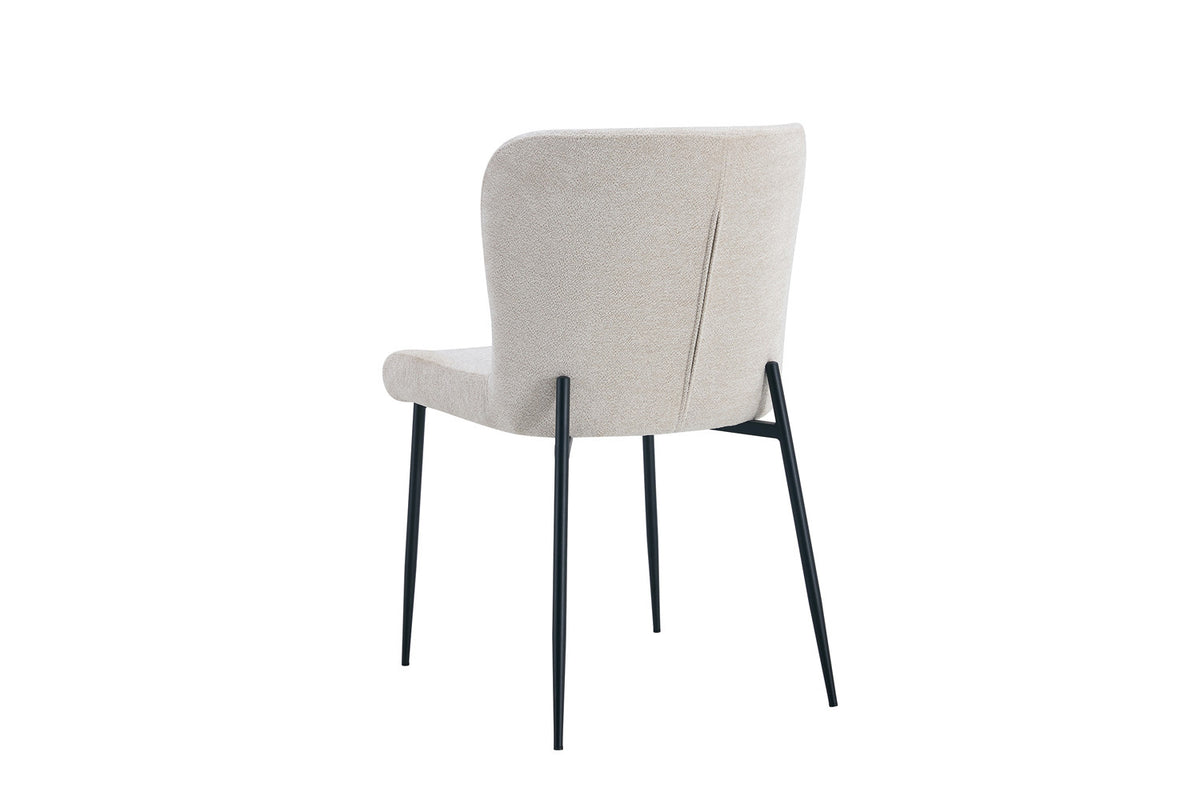 Stoel Lisa Stof Beige – aanzicht 6