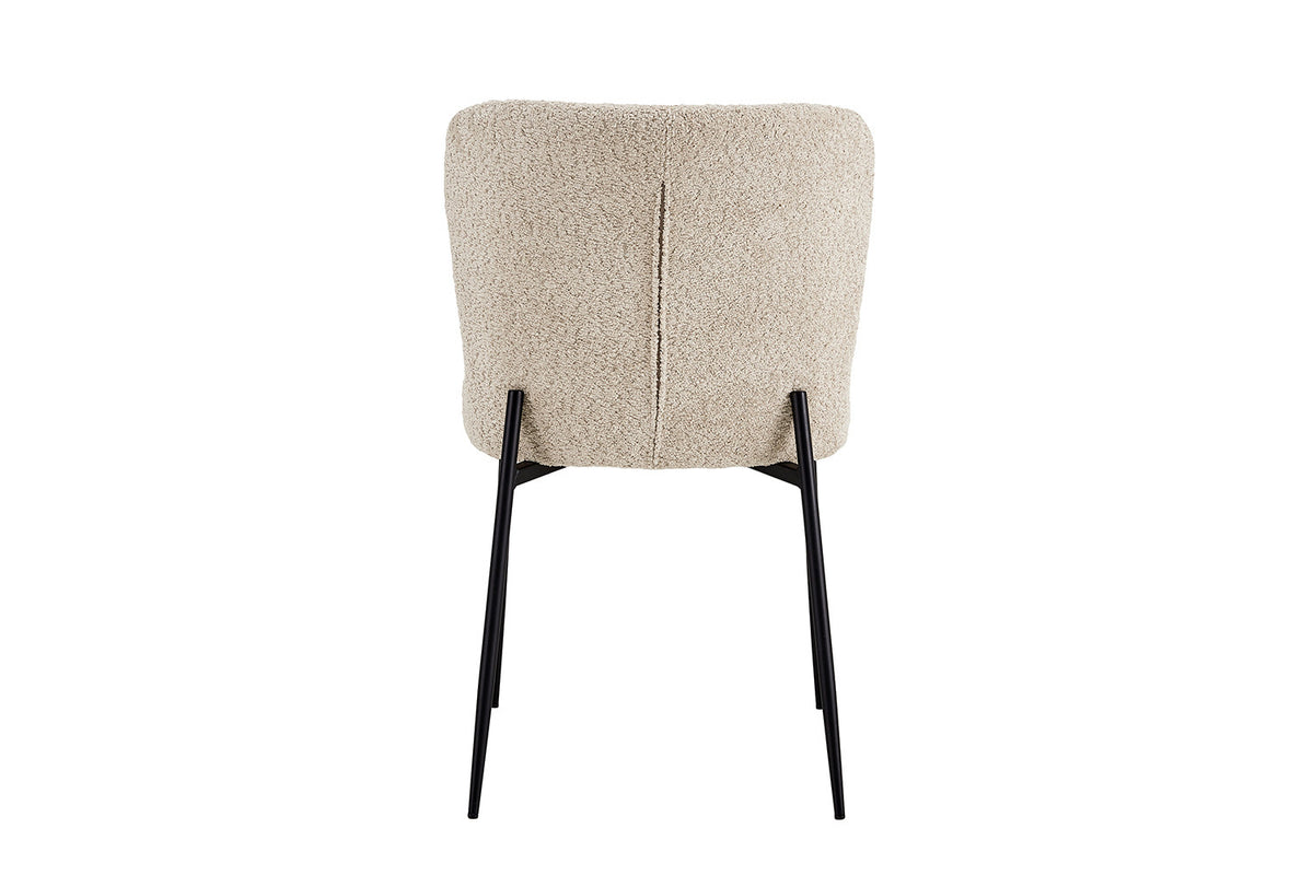 Stoel Lisa Bouclé Beige – aanzicht 6