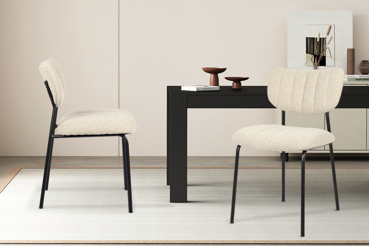 SALE - Stoel 'Antura' Stof Ote Lisa 110 Beige – Rousseau 9040-2