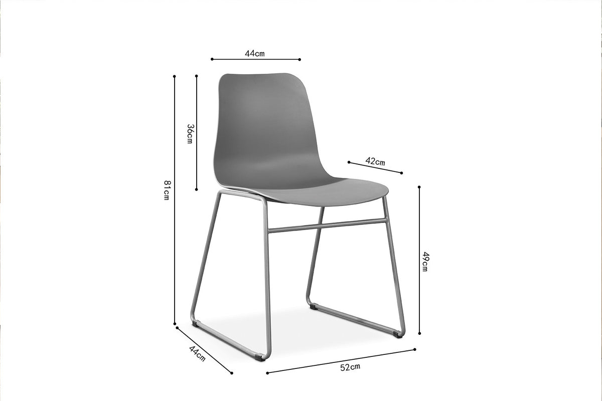 Stoel Marie PP Grijs – aanzicht 6
