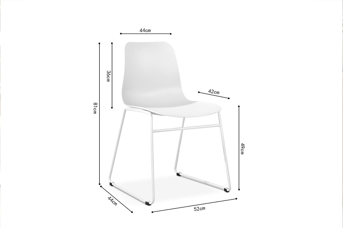 Stoel Marie PP Wit – aanzicht 6
