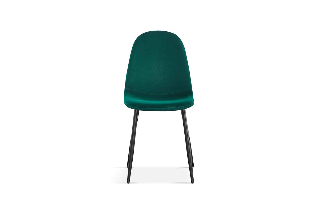 Stoel Boy Fluweel Groen – aanzicht 4