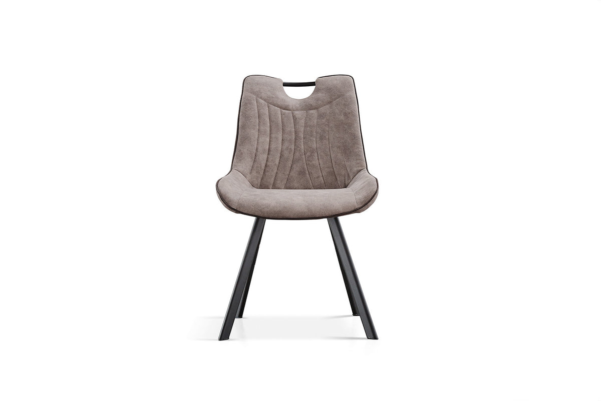 Stoel Pablo Micro fiber PU Grijs – aanzicht 4