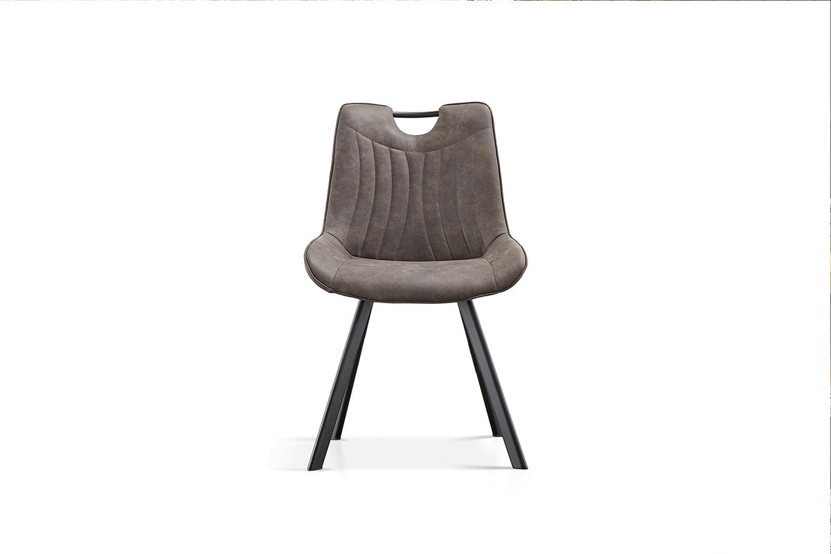 Stoel Pablo Micro fiber PU Donkergrijs – aanzicht 4