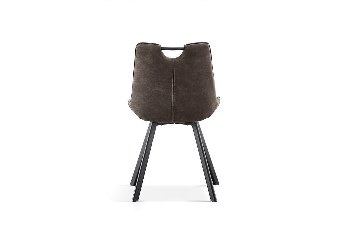 Stoel Pablo Micro fiber PU Donkergrijs – aanzicht 6