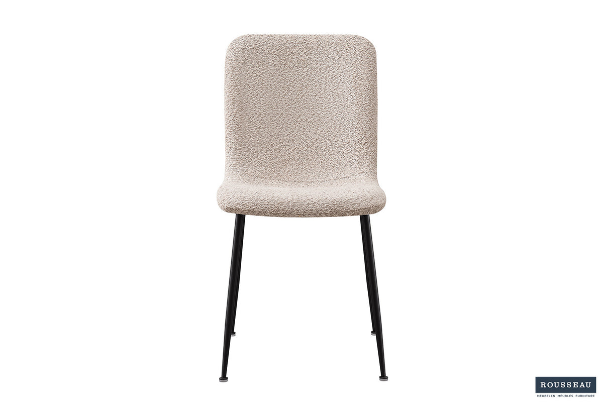 Stoel Alice Bouclé Beige – aanzicht 3
