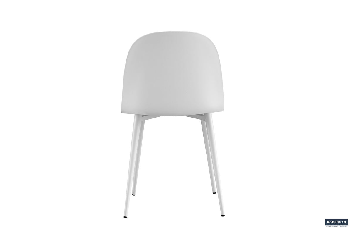 Stoel Jasmin Zitting PP kussen PU Wit – aanzicht 6