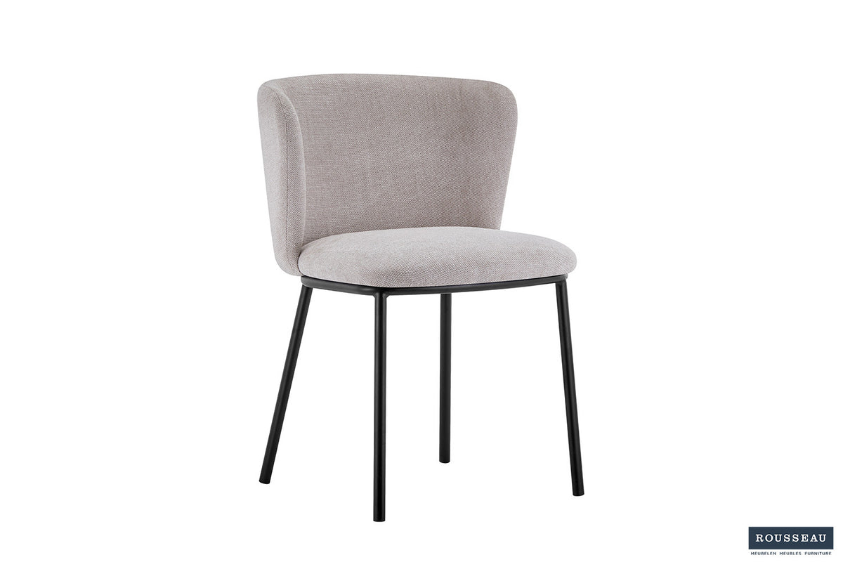 Stoel Arthur Stof Beige – aanzicht 4