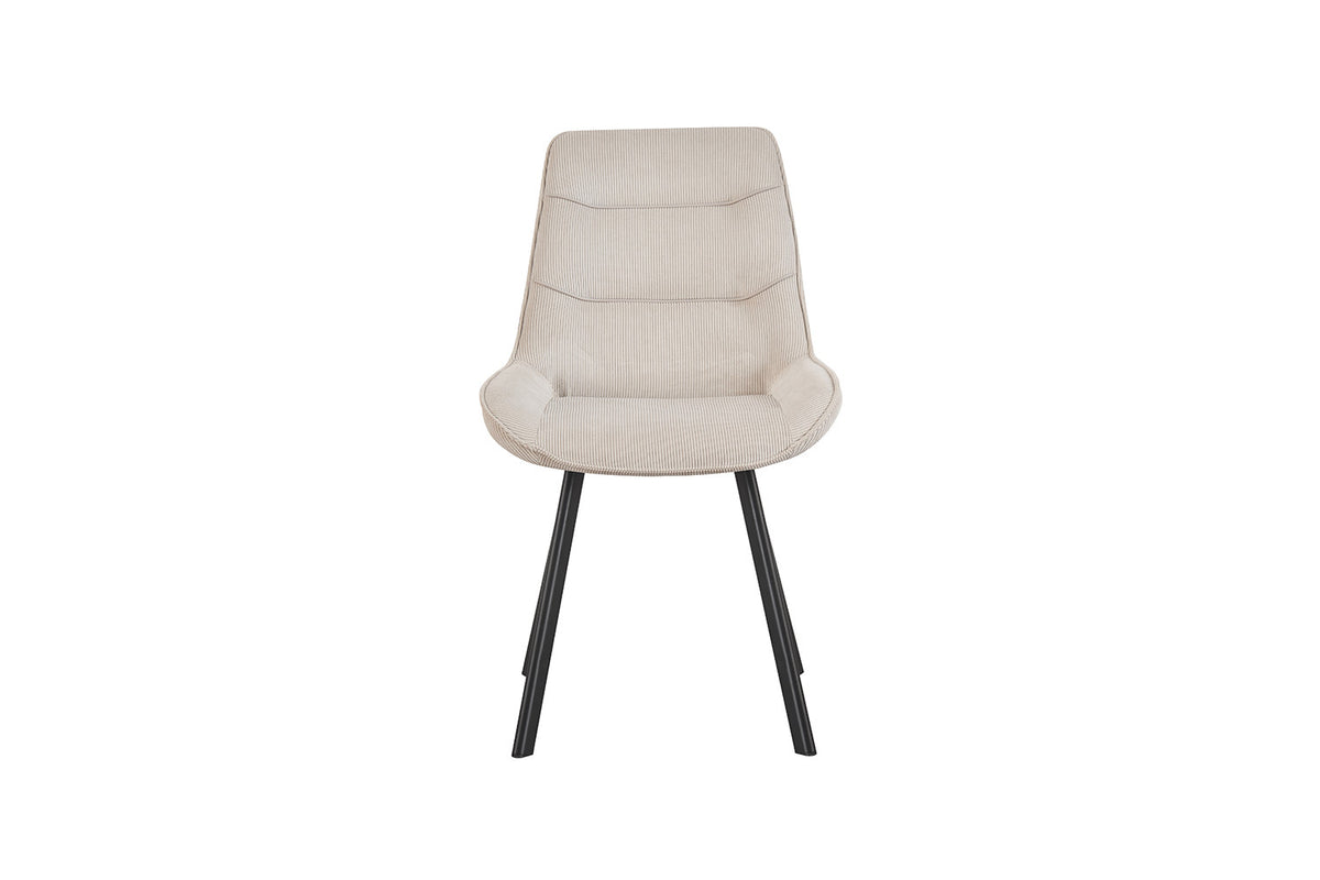 Stoel Amelie Corduroy Zand – aanzicht 4