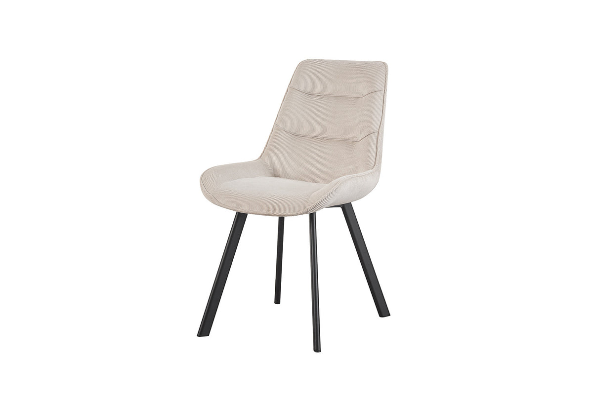 Stoel Amelie Corduroy Zand – aanzicht 5