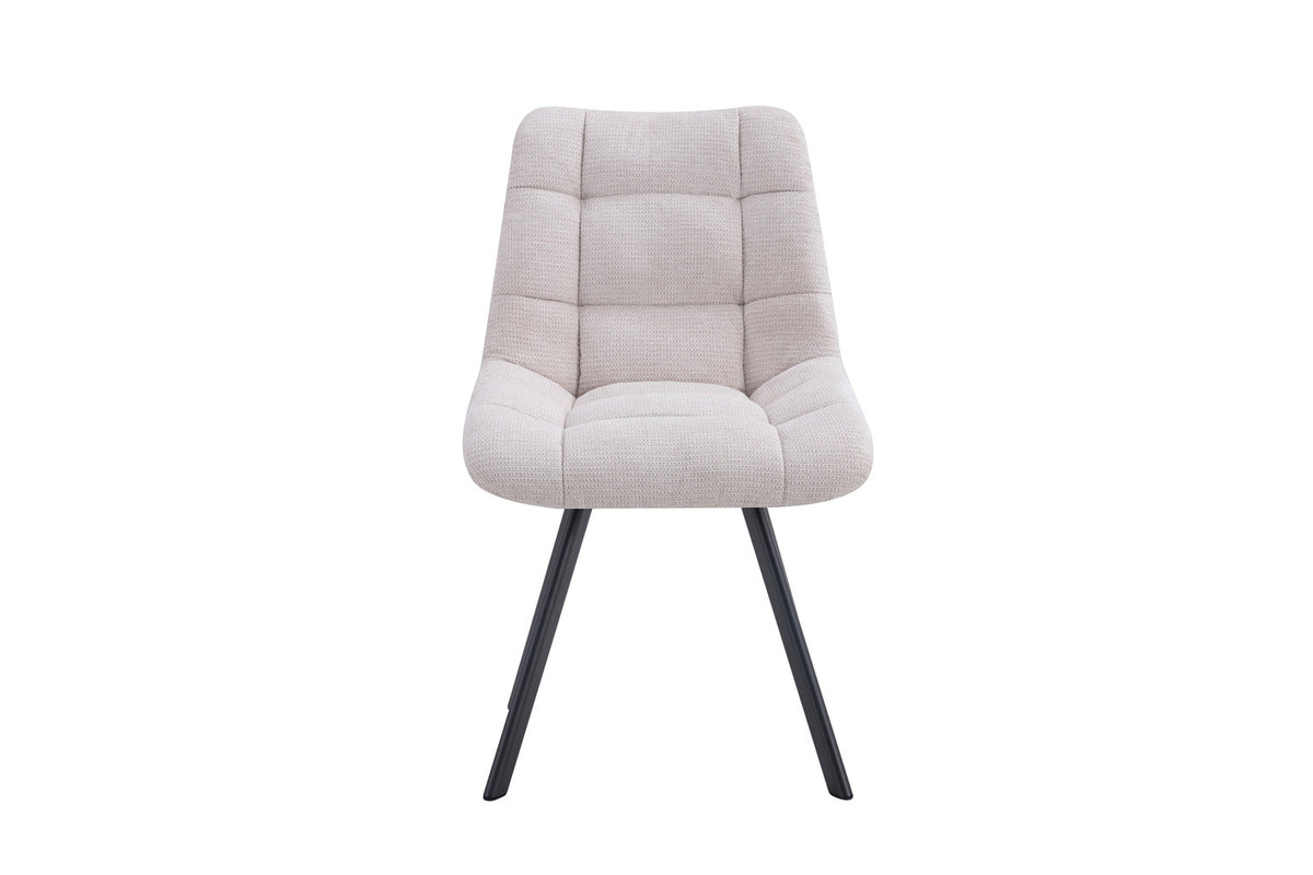 Stoel Lizzy Stof Beige – aanzicht 4