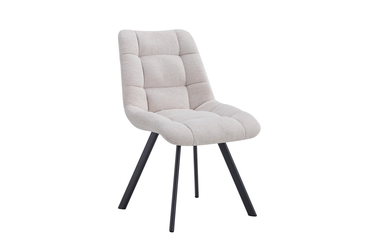 Stoel Lizzy Stof Beige – aanzicht 5