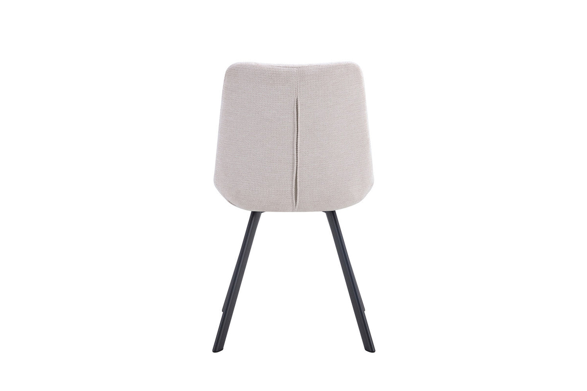 Stoel Lizzy Stof Beige – aanzicht 6