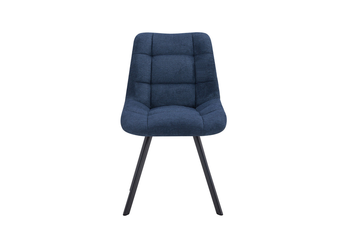 Stoel Lizzy Stof Blauw – aanzicht 4