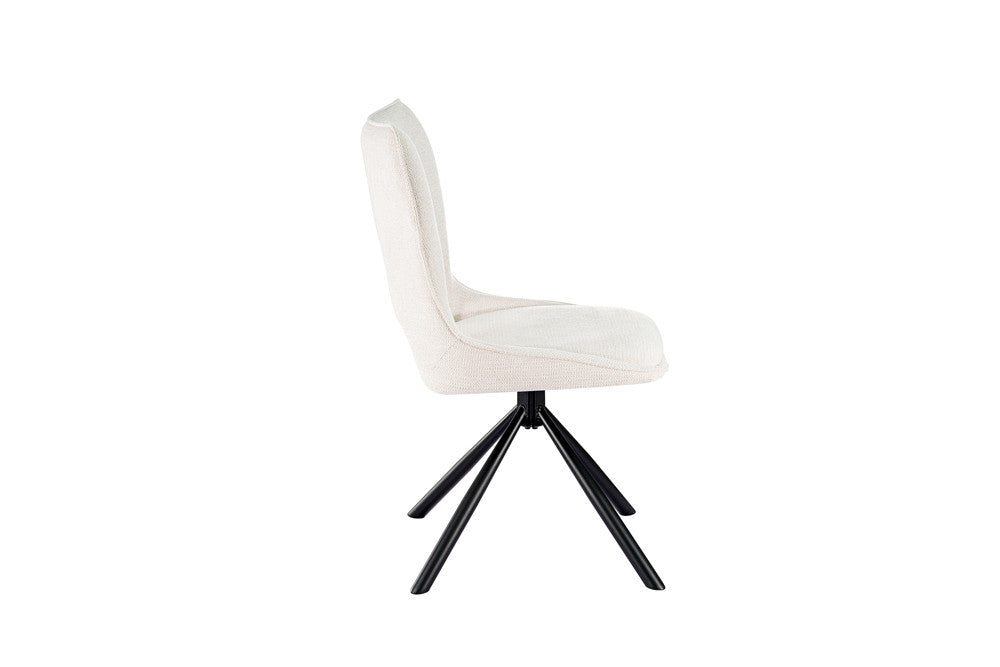 Stoel Mori Draaibaar Stof Beige – aanzicht 6