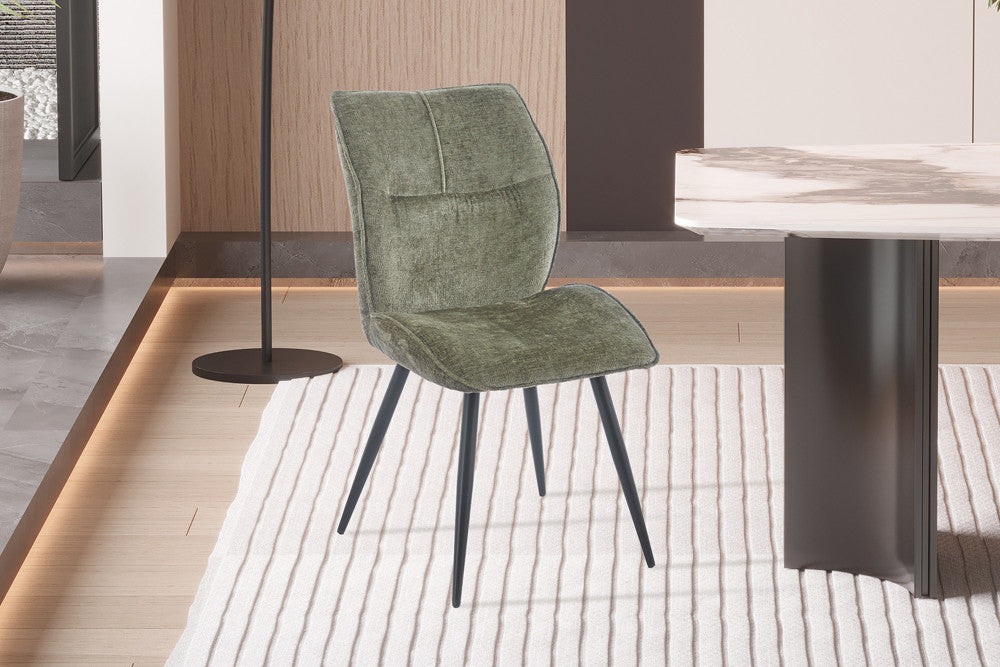 NEW - Stoel 'Faye' Stof Davis Perfect Harmony 39 Groen - afbeelding 2