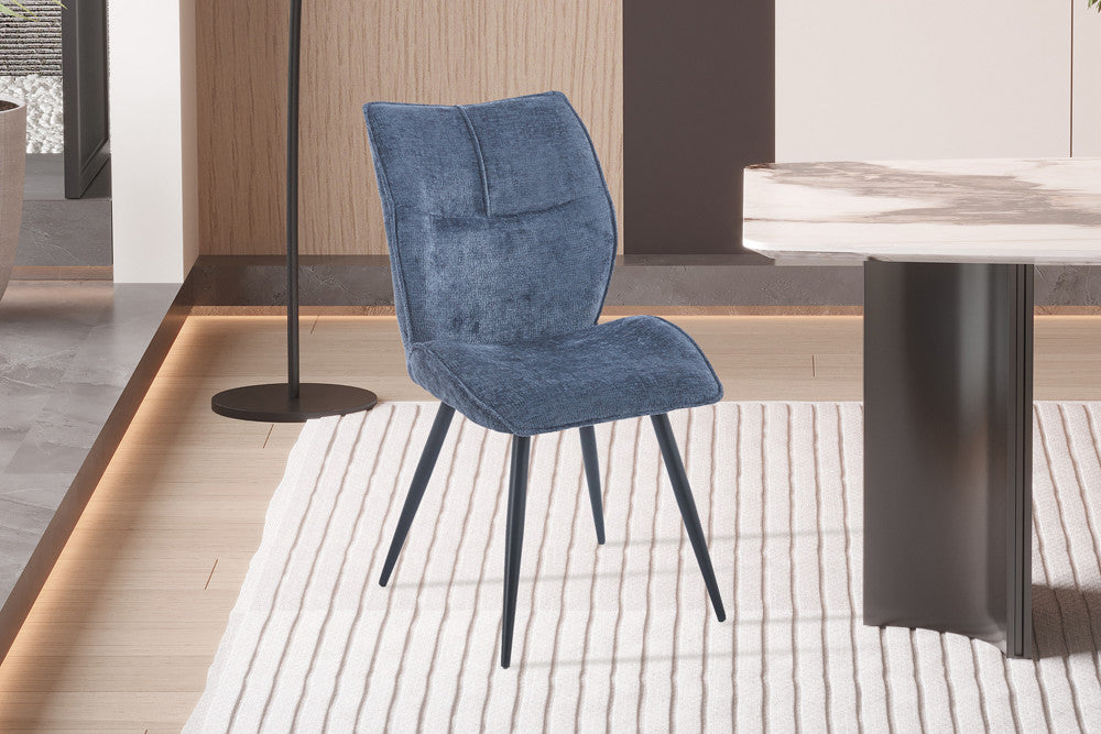 NEW - Stoel 'Faye' Stof Davis Perfect Harmony 77 Blauw - afbeelding 2