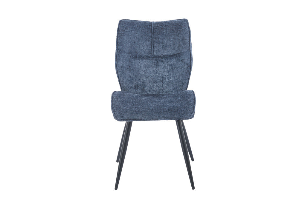 Stoel Faye Stof Blauw – aanzicht 5