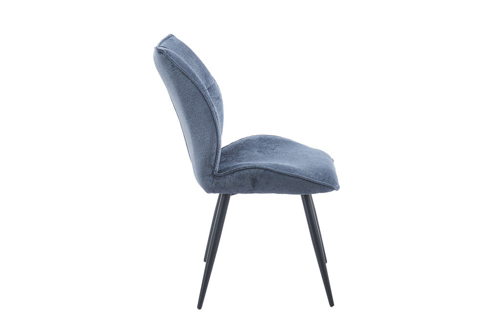 Stoel Faye Stof Blauw – aanzicht 6