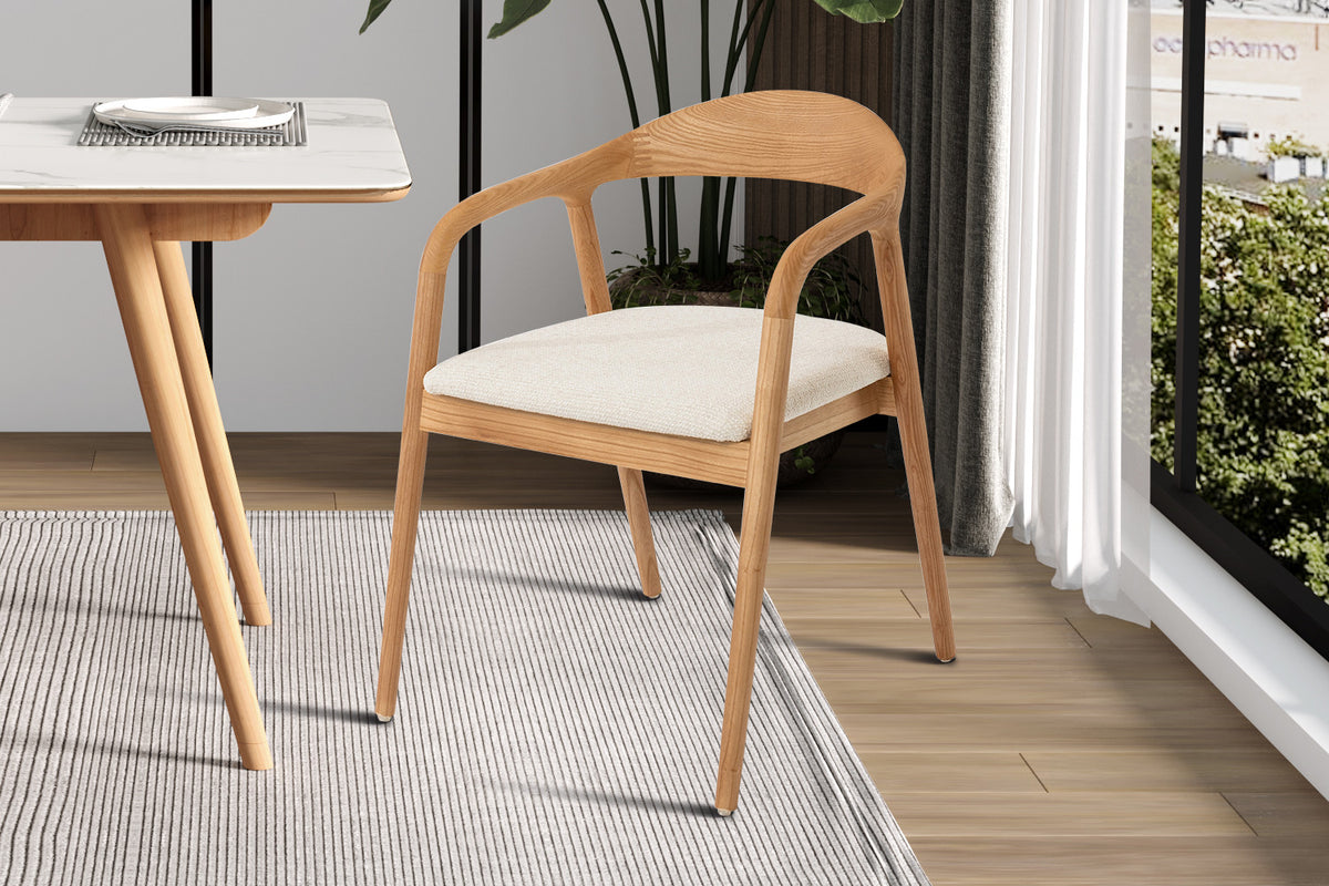 Stoel Claire Essenhout Naturel Beige Gemonteerd – aanzicht 2