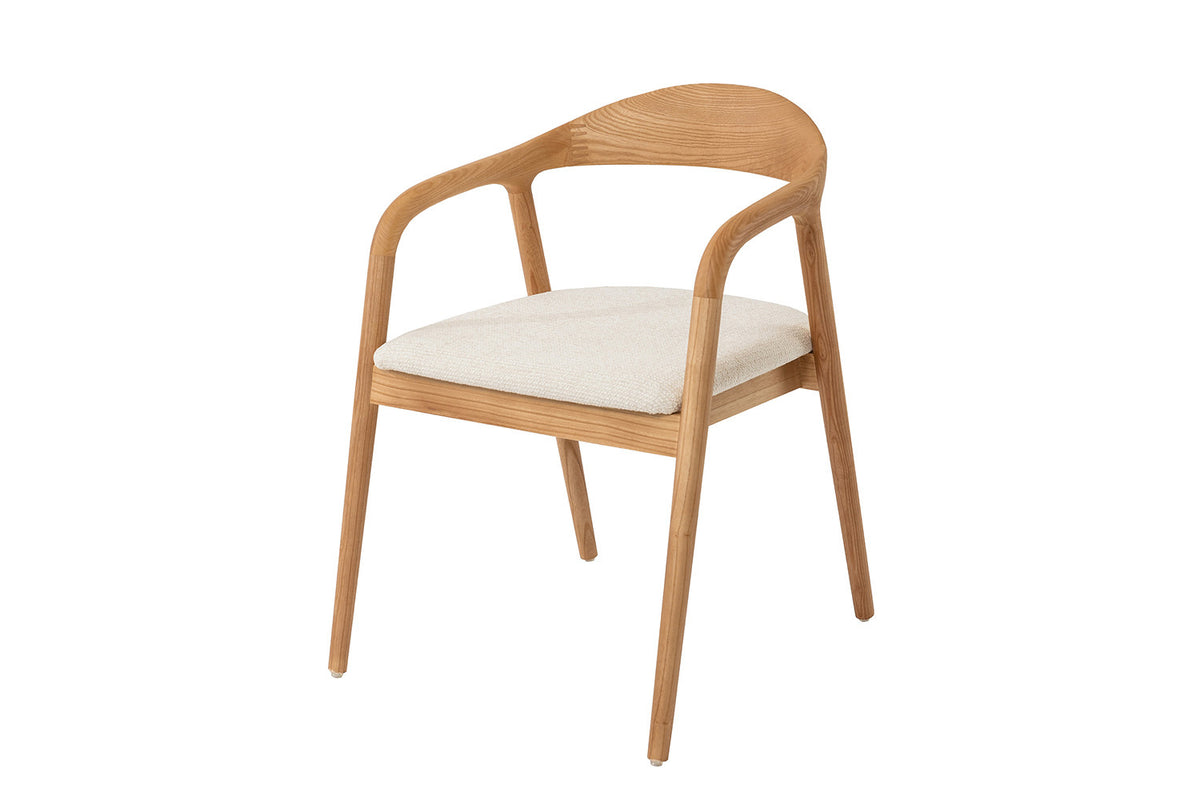 Stoel Claire Essenhout Naturel Beige Gemonteerd – aanzicht 5
