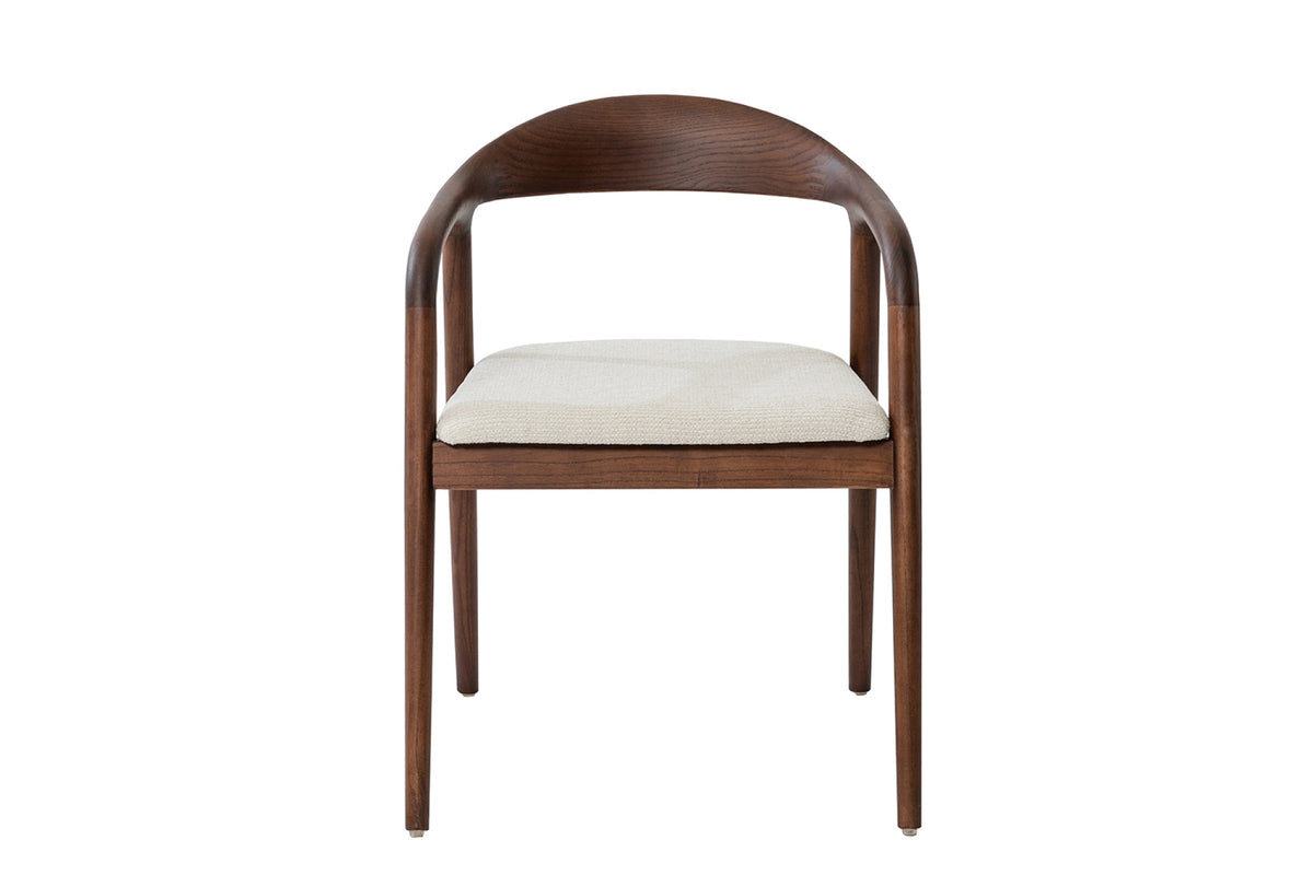Stoel Claire Essenhout Walnoot Beige Gemonteerd – aanzicht 4