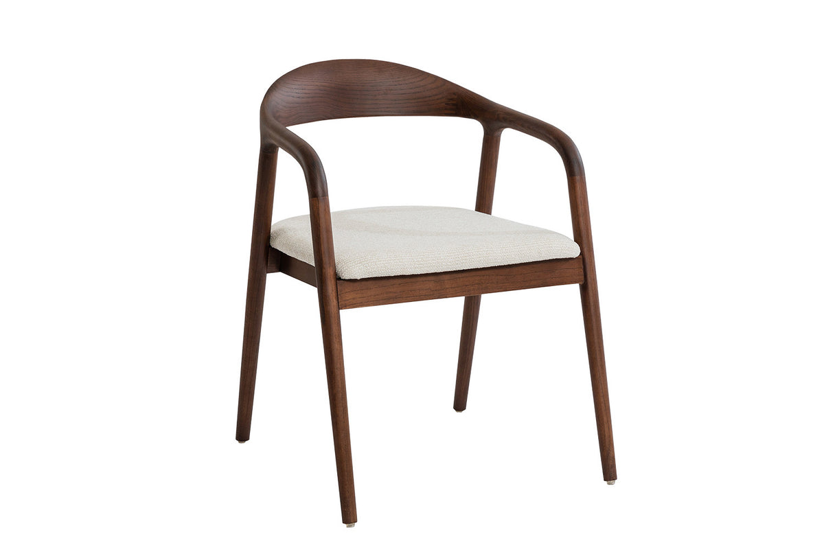 Stoel Claire Essenhout Walnoot Beige Gemonteerd – aanzicht 5